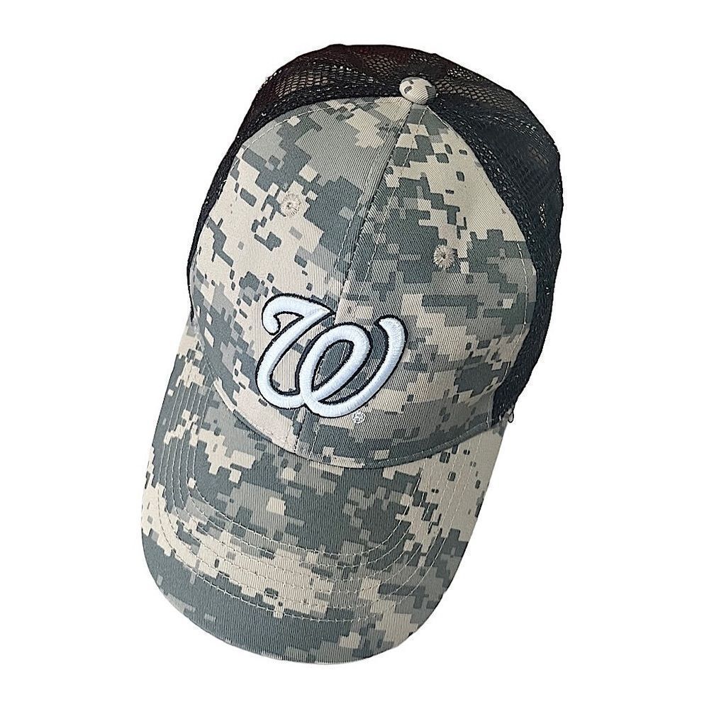 Washington Nationals Camo Trucker Baseball Hat